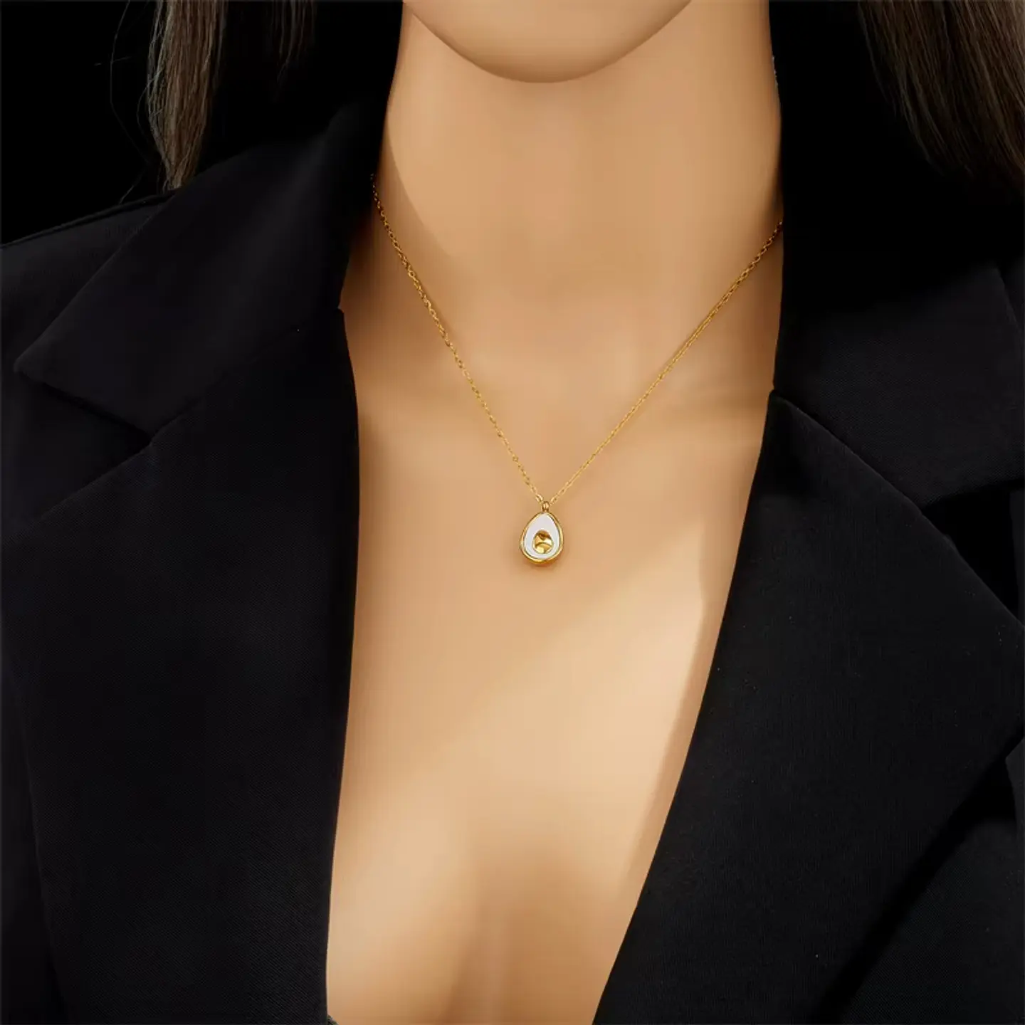 Collar Dije De Palta Cadena Acero Inoxidable - Baño Oro 18k 6
