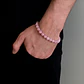 Set Cadena + Pulsera Gargantilla Cuencas De Cuarzo Rosa Unisex - Miniatura 3
