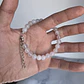 Set Cadena + Pulsera Gargantilla Cuencas De Cuarzo Blanco Unisex - Miniatura 9