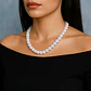 Set Cadena + Pulsera Gargantilla Cuencas De Cuarzo Blanco Unisex - Miniatura 4
