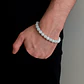Set Cadena + Pulsera Gargantilla Cuencas De Cuarzo Blanco Unisex - Miniatura 3