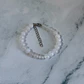 Set Cadena + Pulsera Gargantilla Cuencas De Cuarzo Blanco Unisex - Miniatura 6