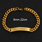 Pulsera Piocha Esclava Grumet 8mm 22cm Acero Inoxidable - Miniatura 3