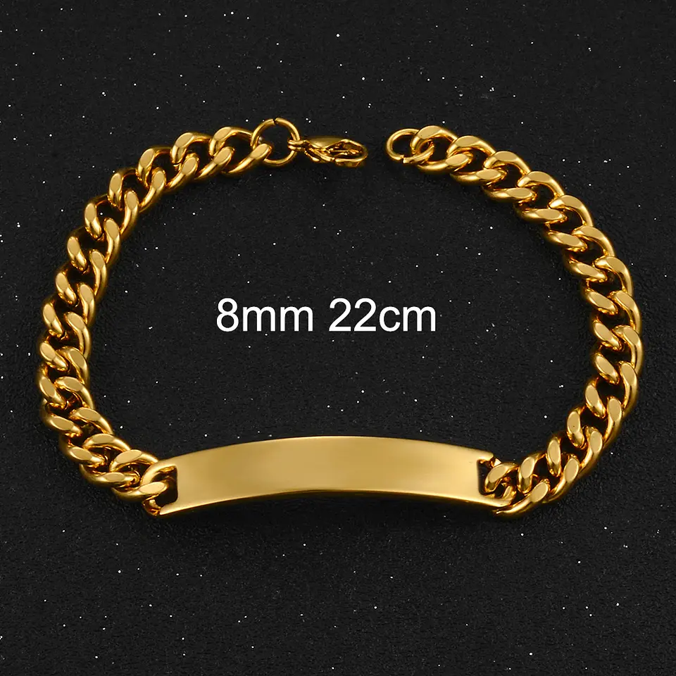 Pulsera Piocha Esclava Grumet 8mm 22cm Acero Inoxidable 3