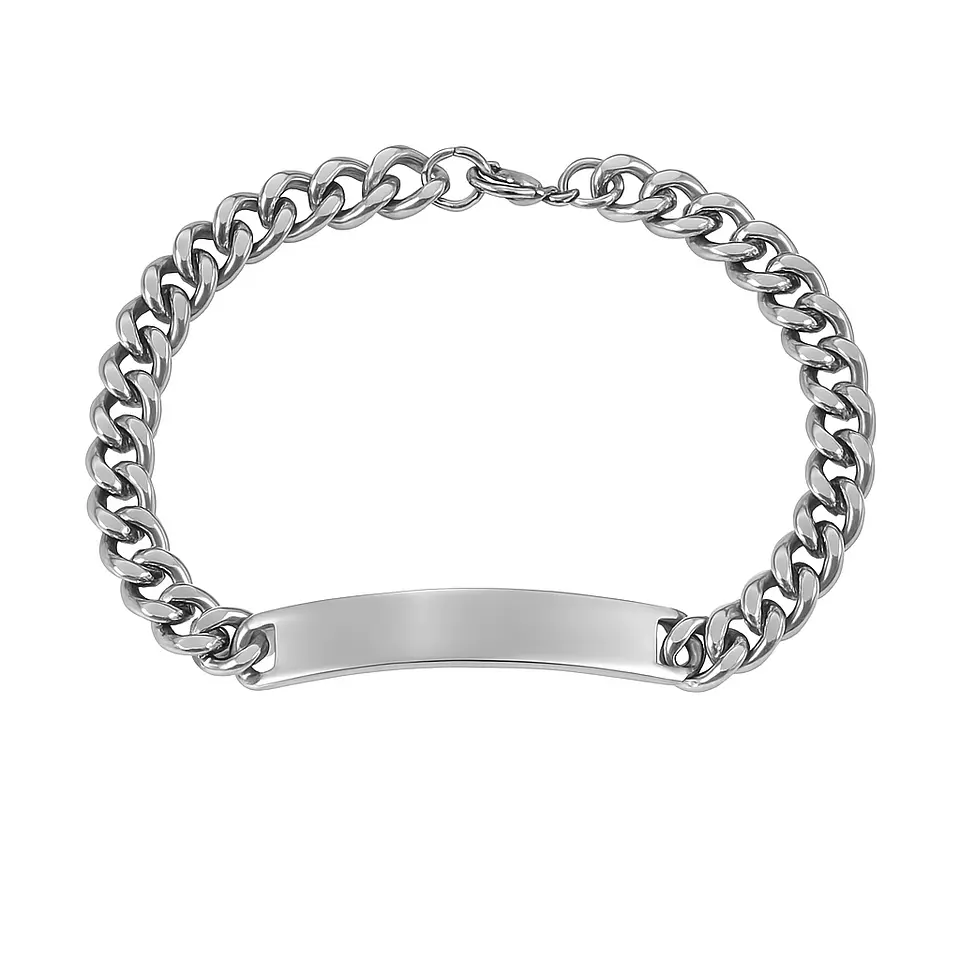 Pulsera Piocha Esclava Grumet 8mm 22cm Acero Inoxidable 5