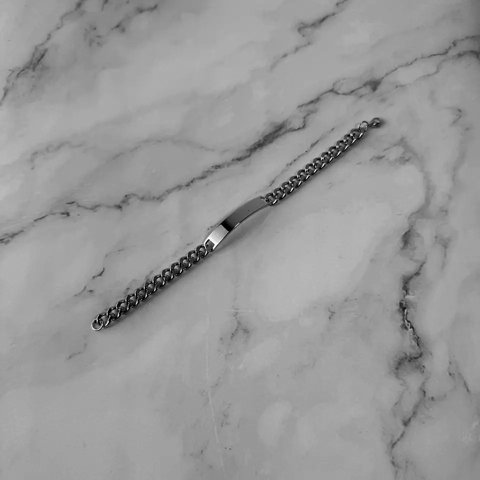 Pulsera Piocha Esclava Grumet 8mm 22cm Acero Inoxidable 6