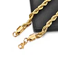 Set Cadena + Pulsera Torbillon Acero Inoxidable 4mm Collar - Miniatura 7