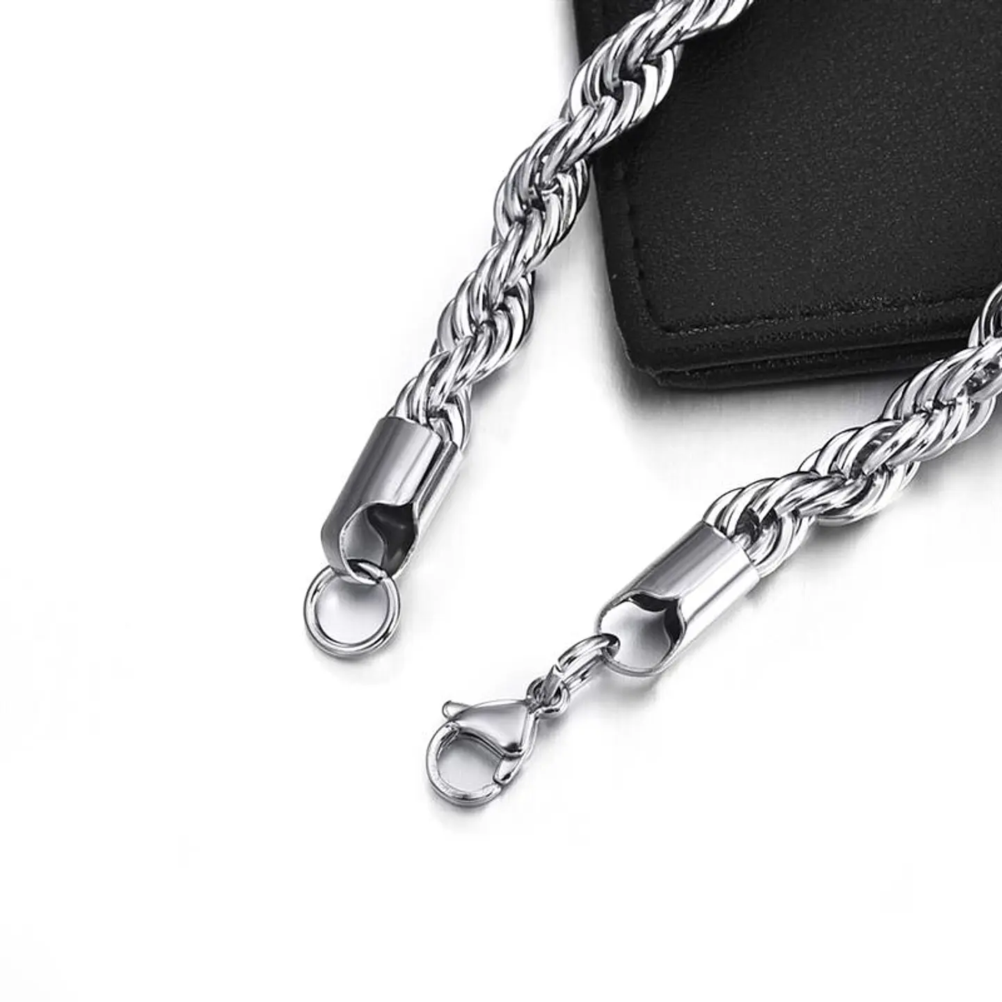 Pulsera Torbillon Acero Inoxidable 4mm 22cm Unisex 5