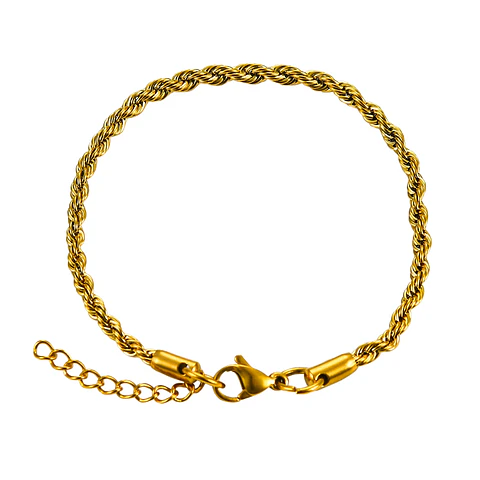 Pulsera Torbillon Acero Inoxidable 4mm 22cm Unisex