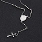 Collar Rosario Virgen Maria Con Cruz Acero Inoxidable - Miniatura 8