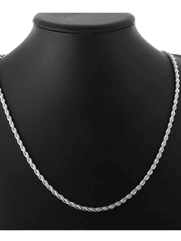 Set Cadena + Pulsera Torbillon Chapado Plata 925 4mm Collar