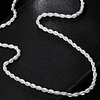 Set Cadena + Pulsera Torbillon Chapado Plata 925 4mm Collar 8