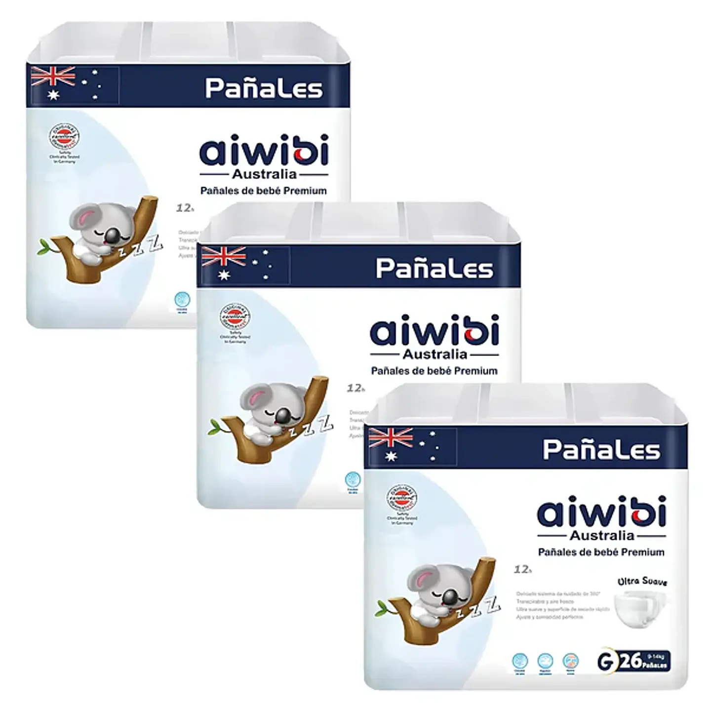 Pañales Aiwibi Premium Talla G - 78 Unidades 1