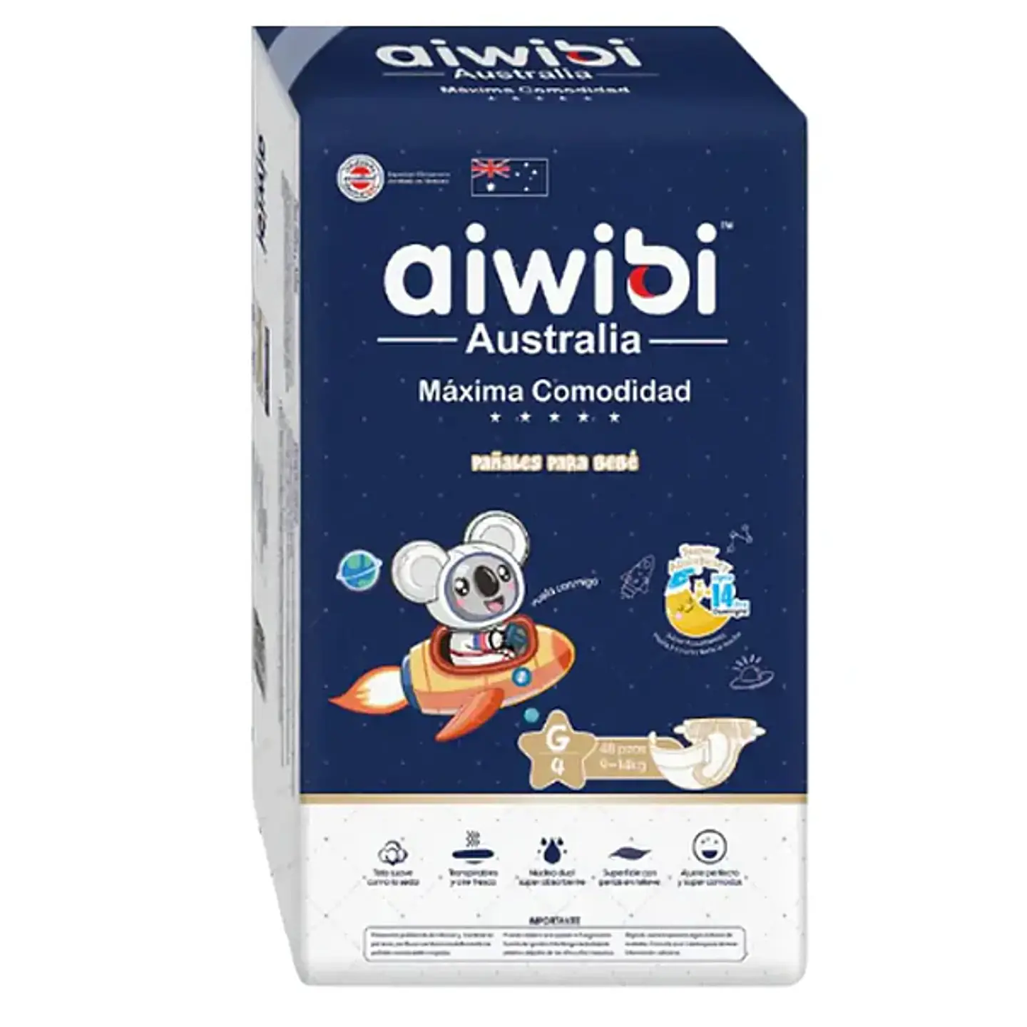 Pañales Aiwibi Dulce Noche Talla G - 48 Unidades 1