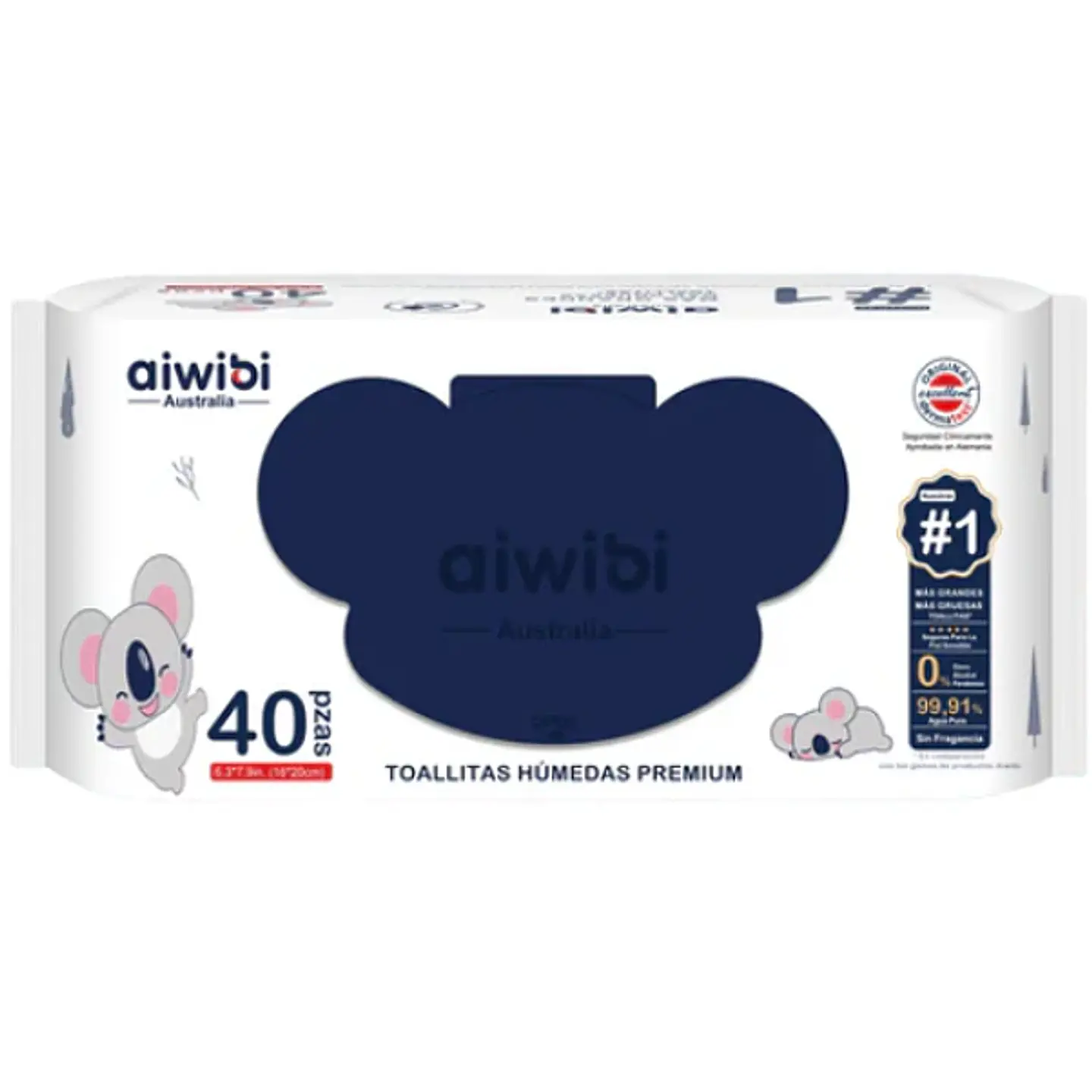 Toallitas Húmedas Aiwibi Premium 40 - 1 Unidad 1