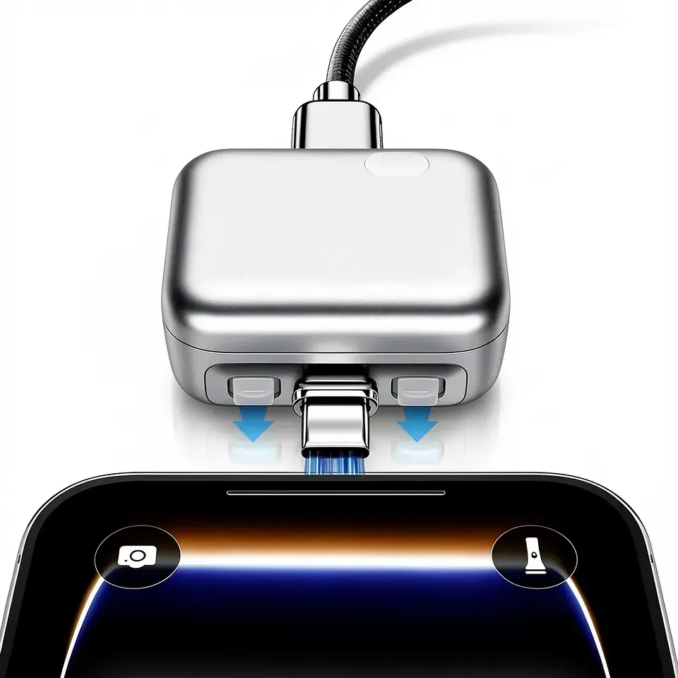 Desconector Inteligente Automático De Carga Celular Usb Tipo-c Universal 1