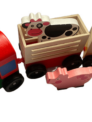 Tren Transporte Animales De La Granja