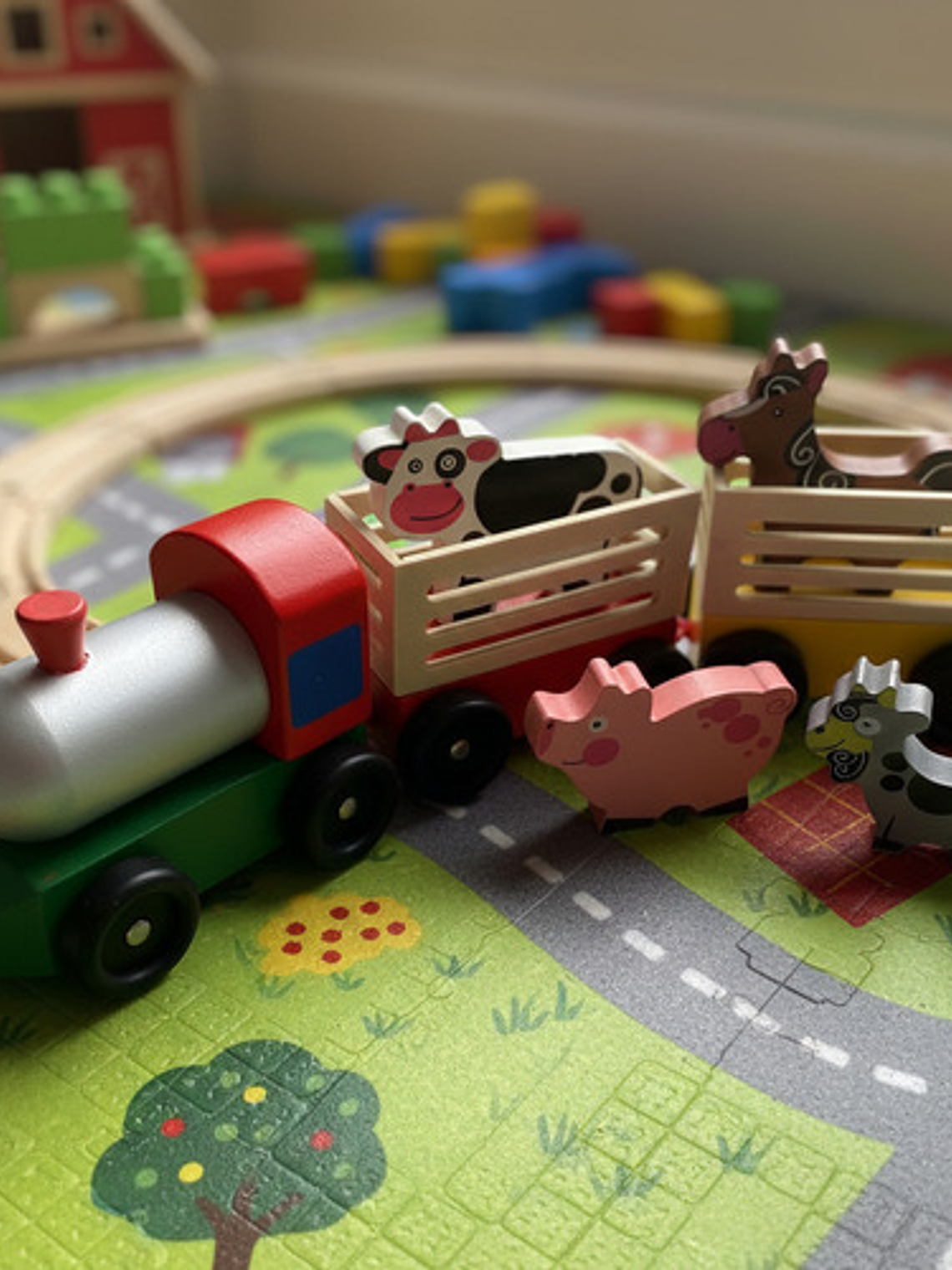 Tren Transporte Animales De La Granja 3