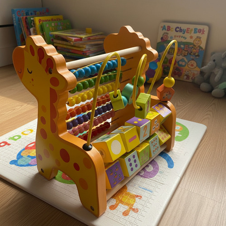 Jirafa Cuenta y Aprende – Ábaco Didáctico de Madera 4