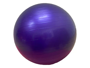 Pelota De Yoga/pilates 65cm Color Morado + Inflador