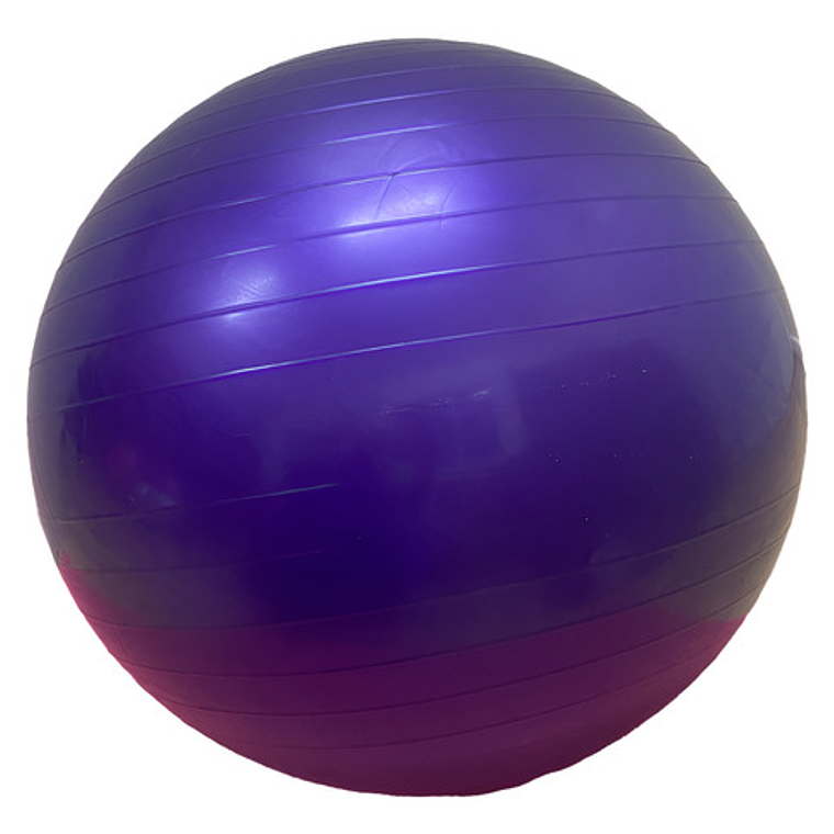 Pelota De Yoga/pilates 65cm Color Morado + Inflador 1