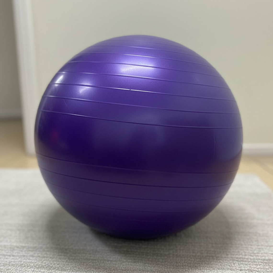Pelota De Yoga/pilates 65cm Color Morado + Inflador 3