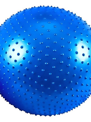 Pelota Balón Pilates / Yoga / Masaje Erizo 65cm Azul