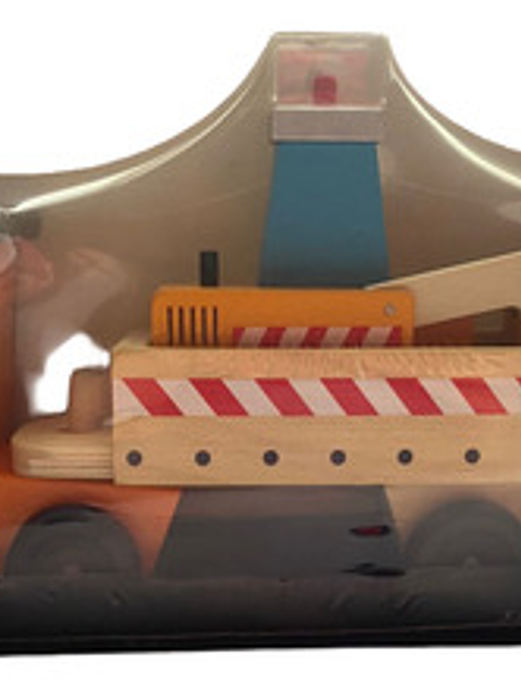 Camión Rampla Madera Construcción Niños Juguete 1