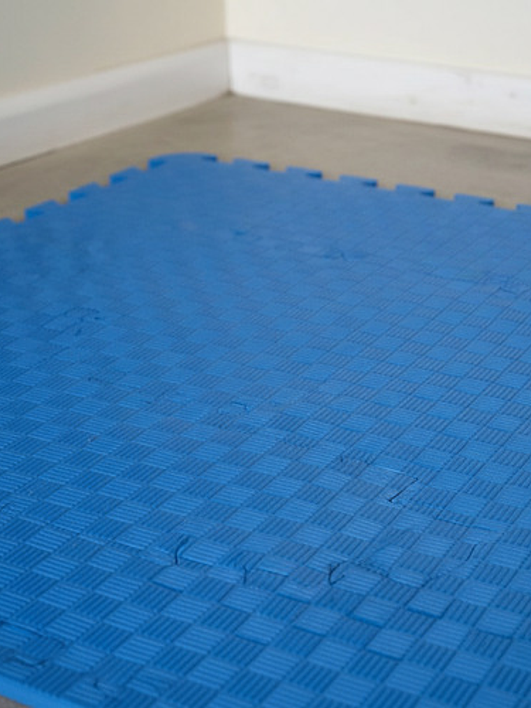 Plancha Tatami 1mt X 1mt X 4cm Rojo/azul 3