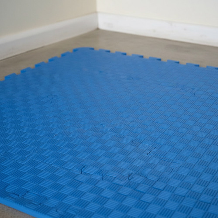 Plancha Tatami 1mt X 1mt X 4cm Rojo/azul 3