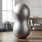 Pelota Ovalada Pilates Mani 45x90cm Yoga Overball Color Plateado - Miniatura 2