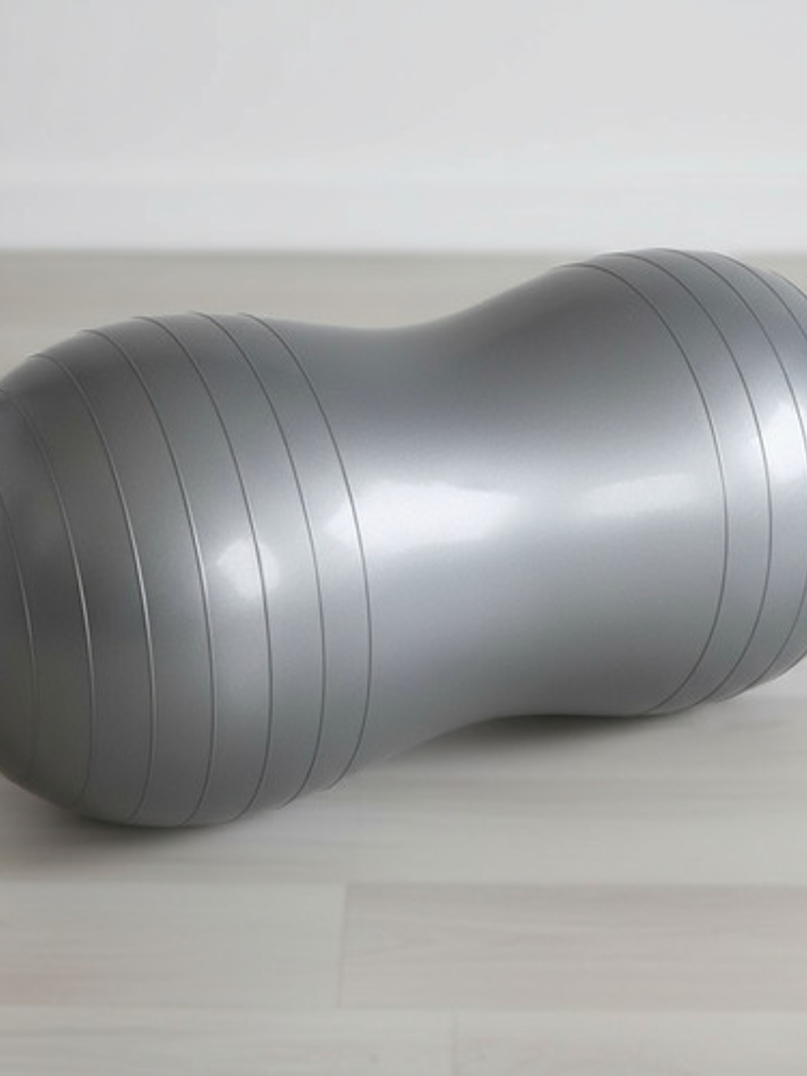 Pelota Ovalada Pilates Mani 45x90cm Yoga Overball Color Plateado 3