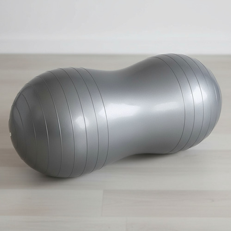 Pelota Ovalada Pilates Mani 45x90cm Yoga Overball Color Plateado 3