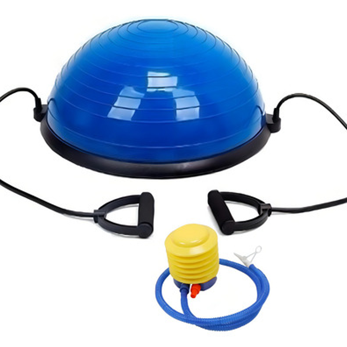 Bosu Balance Balon Con Manillas 60 Cm Color Azul 3