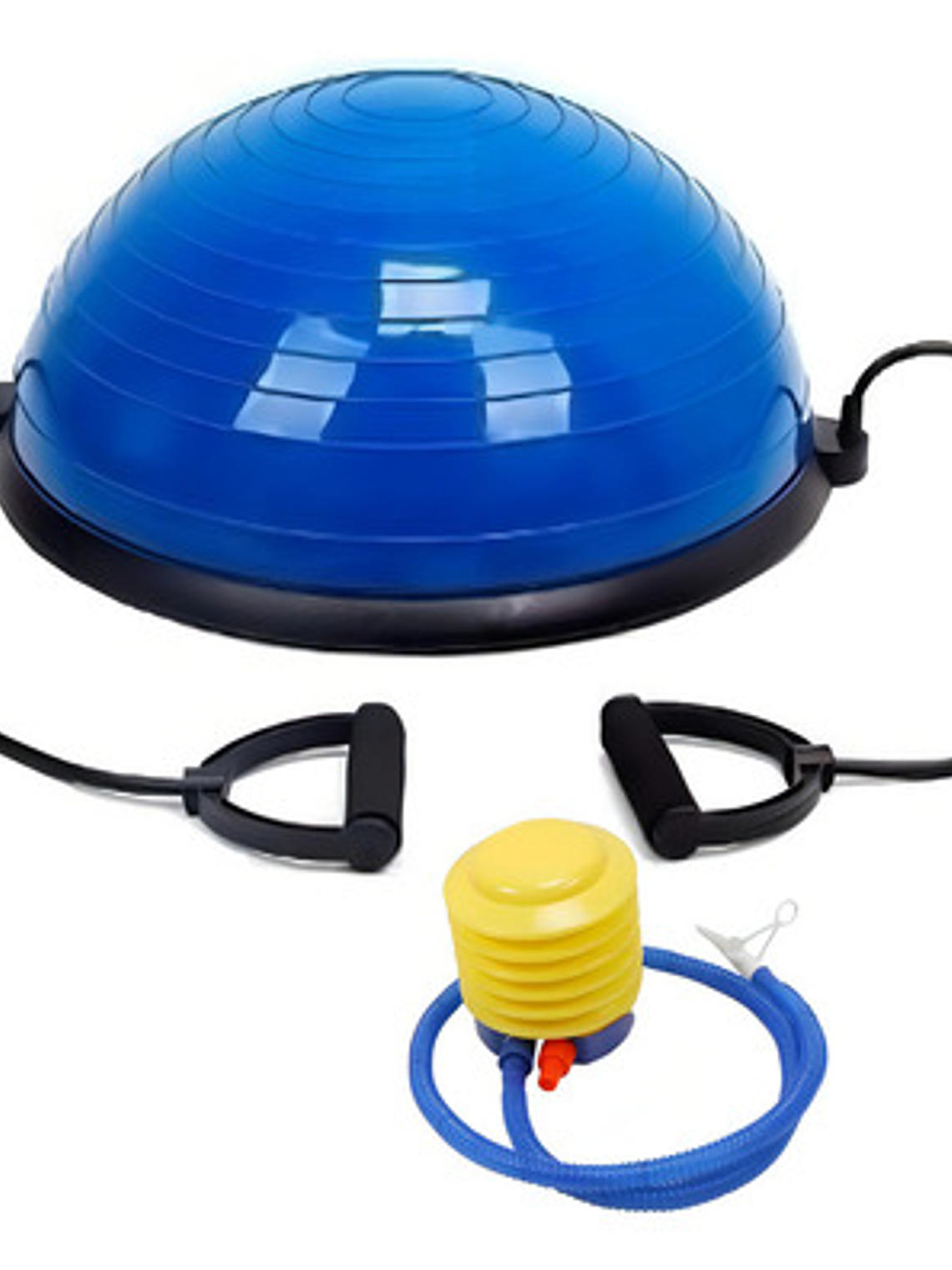 Bosu Balance Balon Con Manillas 60 Cm Color Azul 3