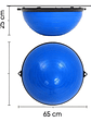 Bosu Balance Balon Con Manillas 60 Cm Color Azul - Miniatura 4