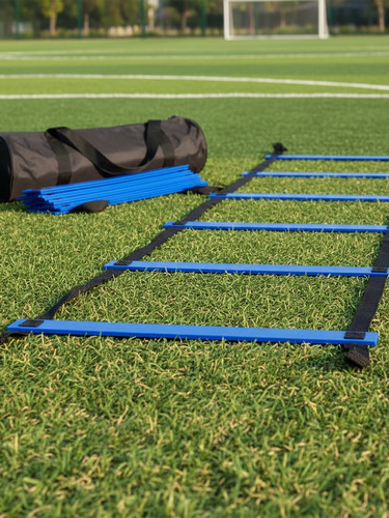 Escalera De Agilidad 12 Peldaños, 6 Metros, Color Azul 2