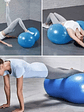 Balón Ovalado Pilates Yoga Tipo Maní 90x45cm Rehabilitación Color Azul - Miniatura 4