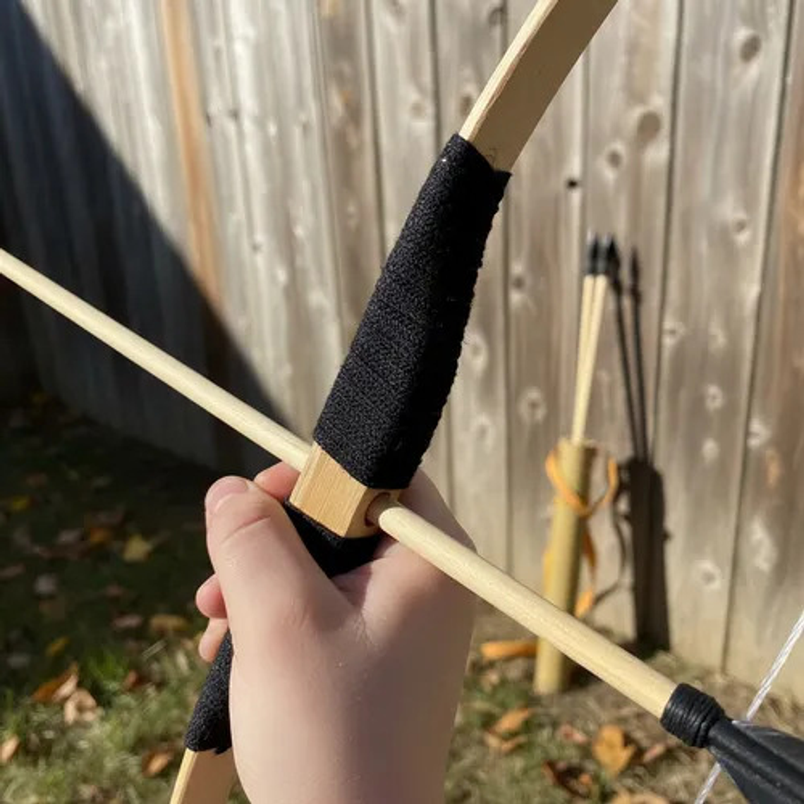 Juguete Madera Tiro Al Blanco Arco + Flecha Niño-as Regalo 3