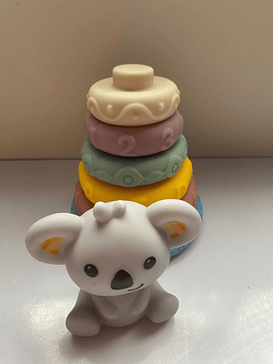 Juguete Encajable Con Figura De Koala, 7 Unidades