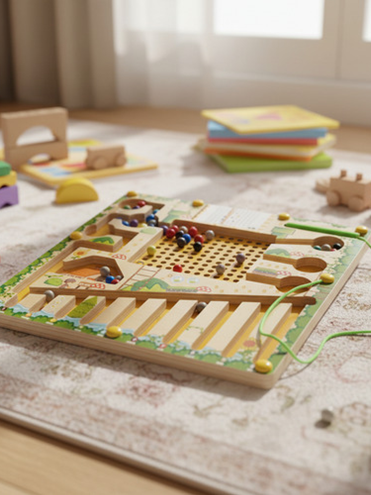 Laberinto Magnetico Colores Concentracion Niños Regalo 2