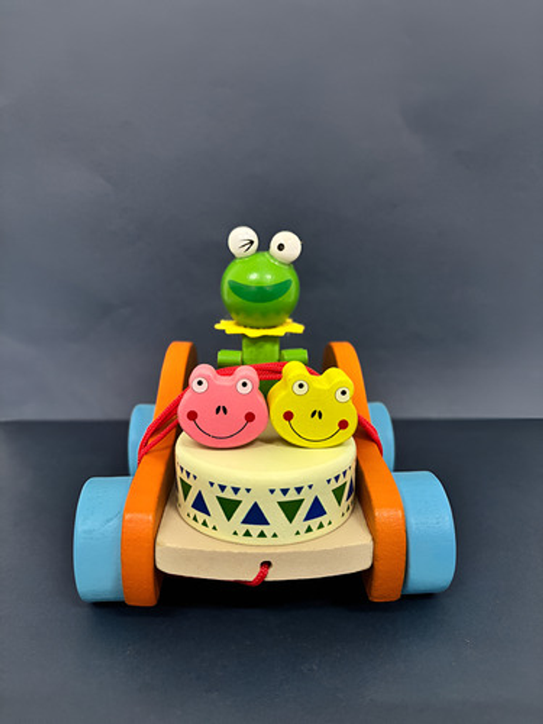 Carritos De Arrastre De Animales De Madera 1