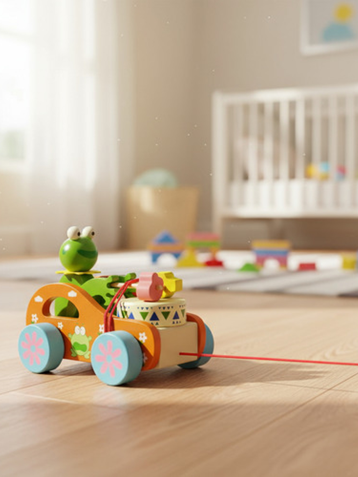 Carritos De Arrastre De Animales De Madera 2