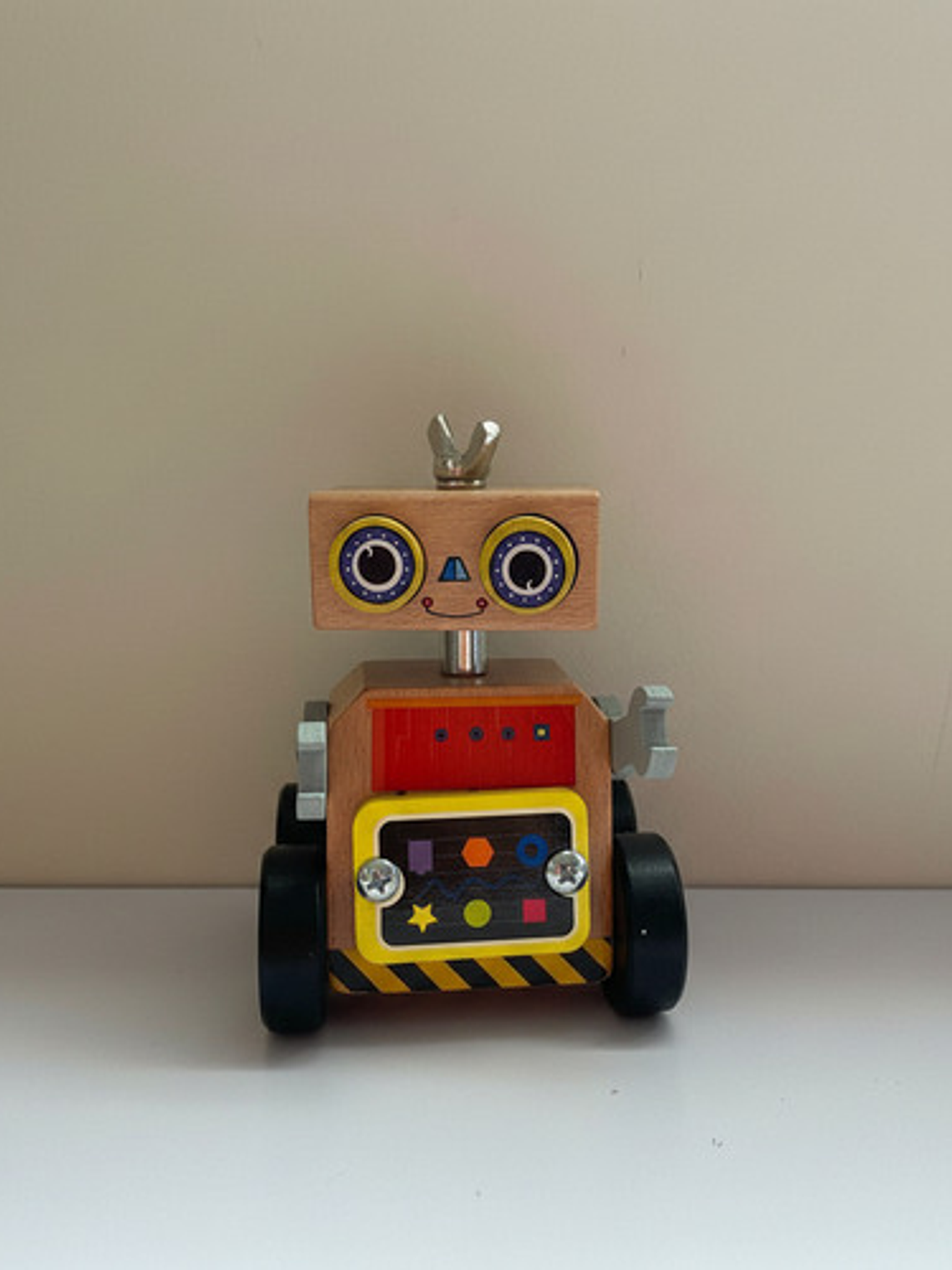 Juguete Educativo Robot Ensamblaje De Madera Montessori 4