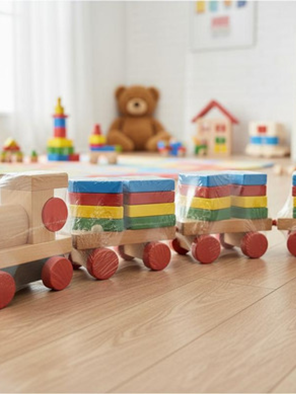 Tren De Encaje Juguete De Madera 1