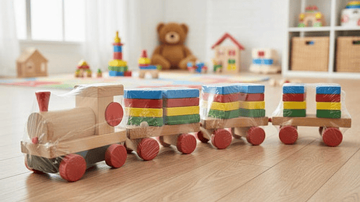 Tren De Encaje Juguete De Madera 1