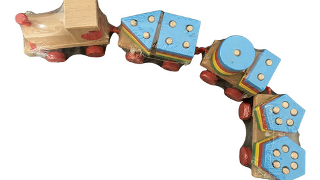 Tren De Encaje Juguete De Madera 3