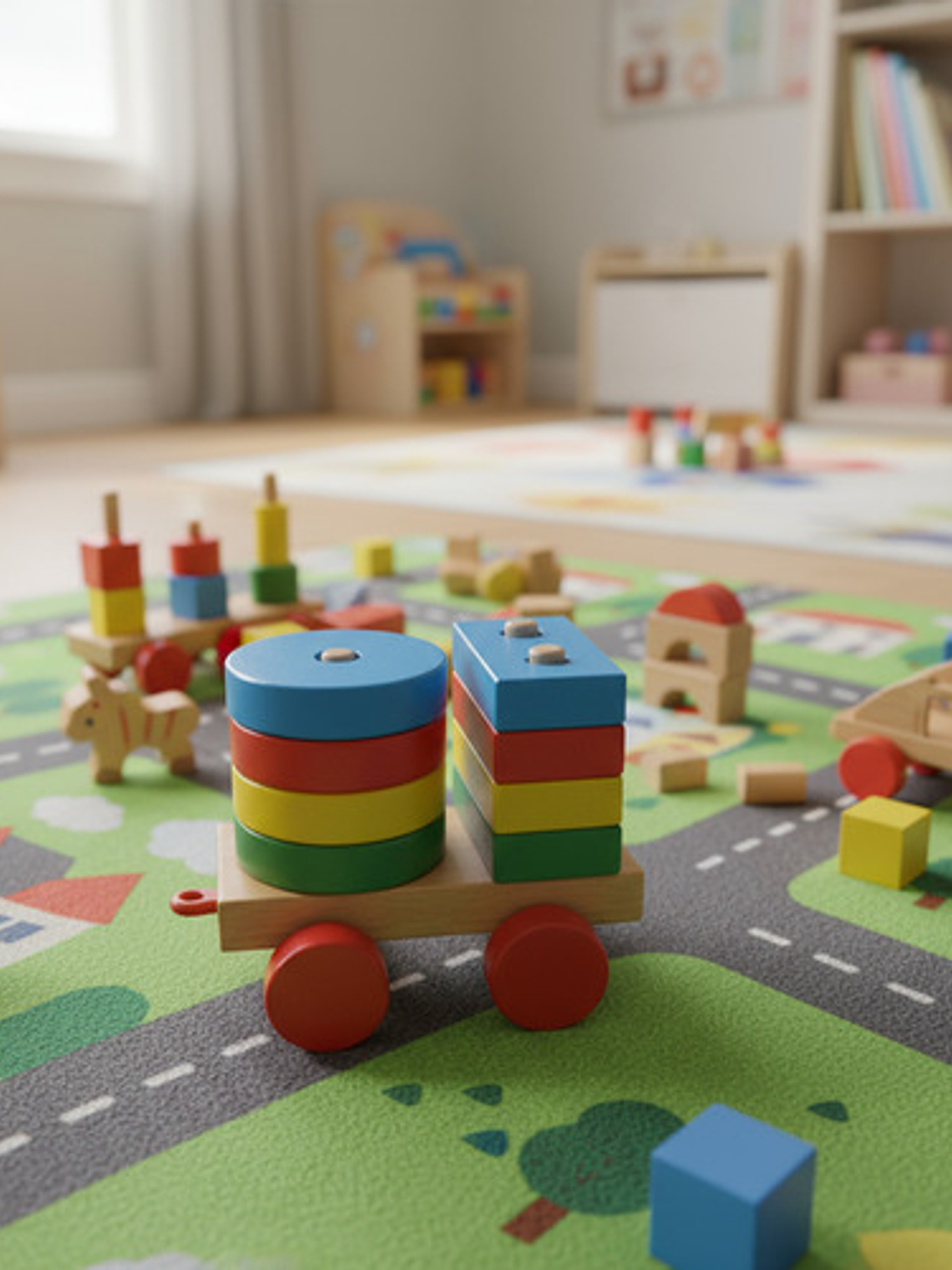 Tren De Encaje Juguete De Madera 6