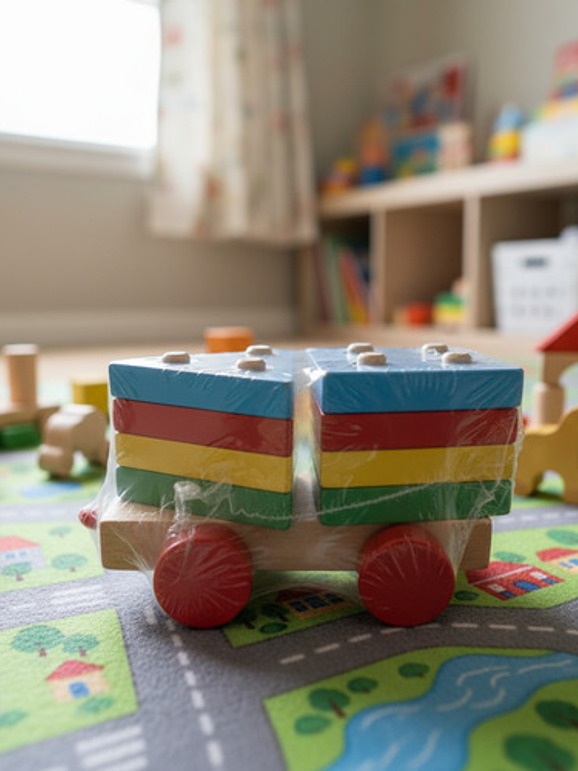 Tren De Encaje Juguete De Madera 8