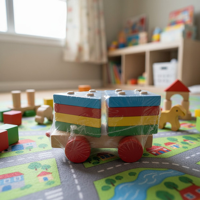 Tren De Encaje Juguete De Madera 8